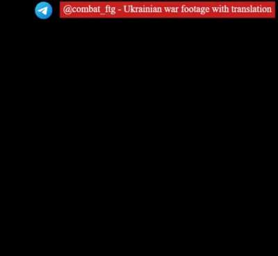Ukrainian soldier firing grenade through window at Russian officer