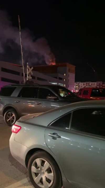 Video from Tulsa&rsquo;s fire across from ONEOK Field. I understand this is an apartment building under construction. No one was injured.