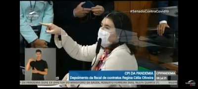 Senadora Simone Tebet da CPI analisa invoice que governo diz ser verdadeiro: mais de 20 erros de gramática, 