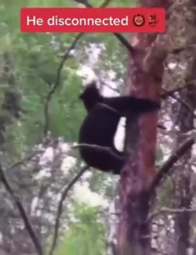 He disconnected