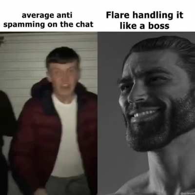 Flare being a chad