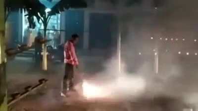 Don&rsquo;t stand near fireworks!