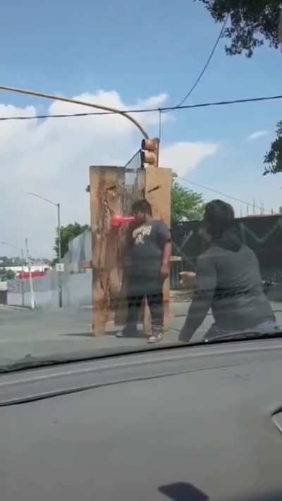 Typical traffic stop entertainment.