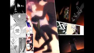 I combined the anime and manga for one of my favorite scenes in the series, Ichika and Futarou at the bonfire