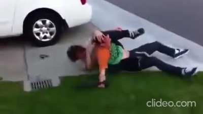 Friendly squabble between 2 friends...and a big black dildo