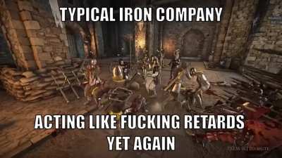 "iron COMPANY"??? more like "IRON CUMDUMP-ANY"