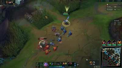 Yi VS Renekton level 1 (was my flash worth here ? )