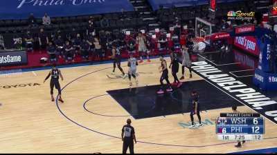 [Highlight] Ben Simmons defense makes Westbrook pass it to his invisible teammate