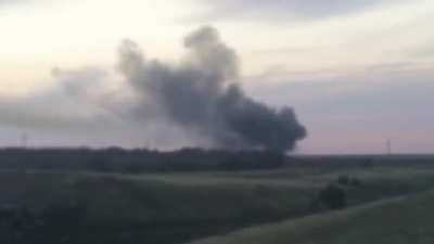 Shelling of Donetsk region (Ukraine) from the city of Gukovo (Russia) using Grad MLRS. / 2014