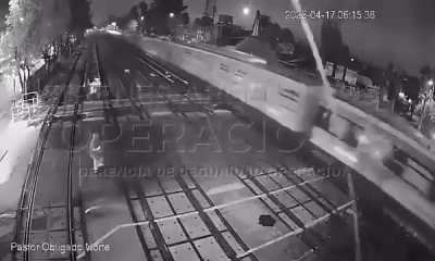 Joven se mandó con la barrera baja y se salvó de milagro