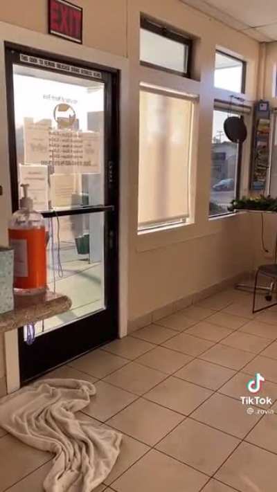 I would not open the door for this customer