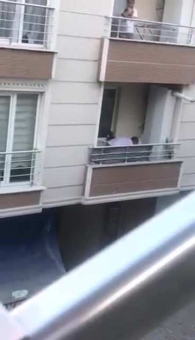 Well he said "I am coming down", but didn't say how...