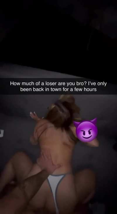 Her ex always wins