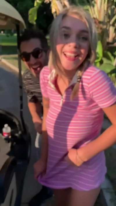 Busty Gabbie Carter Gets Creampie On The Golf Field
