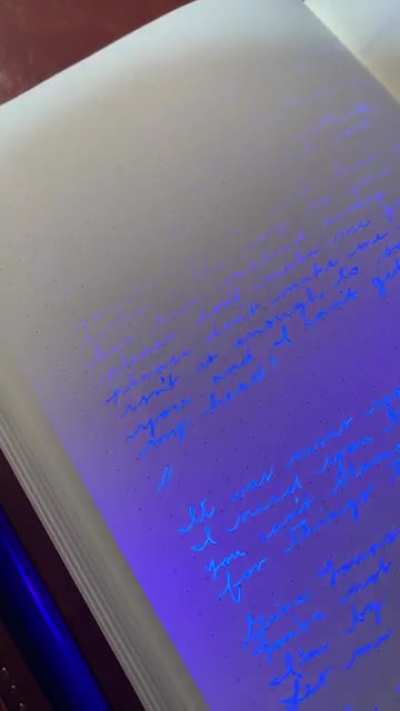 Nothing feels stealthier than using Noodler&rsquo;s Blue Ghost 👻