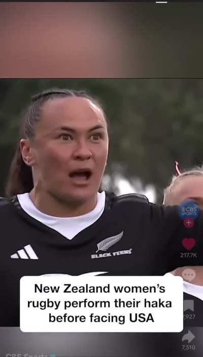 New Zealand Women&rsquo;s Rugby Players Perform The Haka Before Facing Off Against Team USA