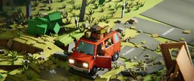 Blender Low Poly Animation "Family Trip"