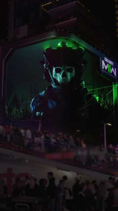 This Call of Duty Modern WarfareII video that played in Times Square