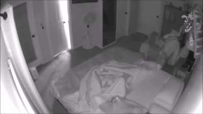 Caught on our home security and he fucked me (29f 36m)