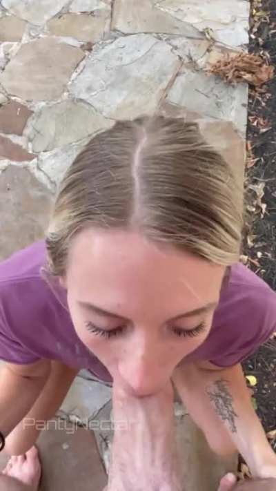 Look into my eyes when I blow you