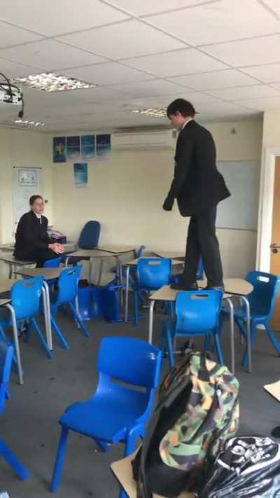 Let&rsquo;s do some parkour on some tables!