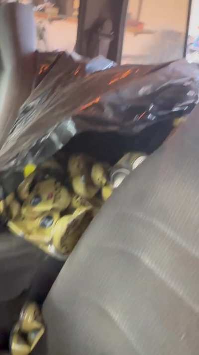 Customer stated &ldquo;can keep the cans as a tip&rdquo;.