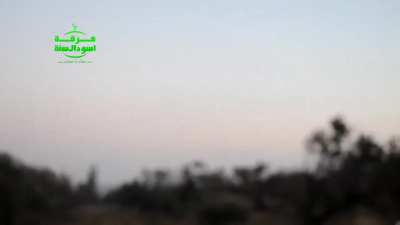 FSA uses a captured T-55 to target an SAA AZP S-60 position - Daraa al-Mahatta - 2017