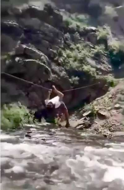 Hitching a ride across a river