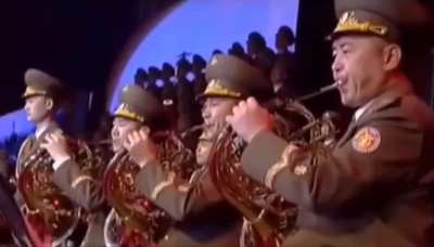 DPRK military band performing the 1992 smash hit, "Killing In The Name" by Rage Against The Machine