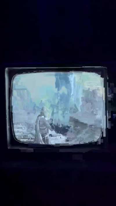 I ran Hell Divers 2 on a 1980s colorless TV, because Democracy is timeless.