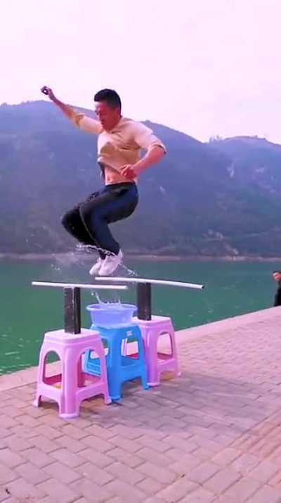 double jump on water