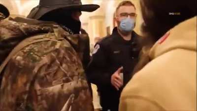 Capitol Police telling January 6 "insurrectionists" that they can remain inside the Capitol building... ["The worst attack on our democracy since the Civil War.&rdquo; -Joe Biden]