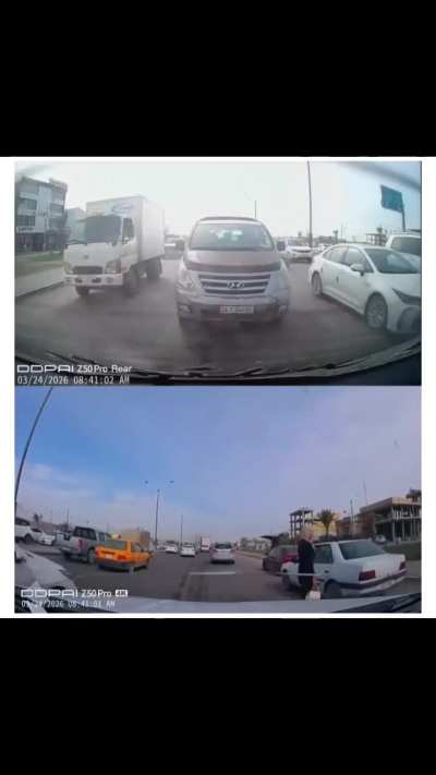 Crossing the road