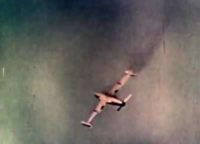 Watch what an aircraft Gatling kill looks like, as an F-105 guns down a QT-33&hellip;
