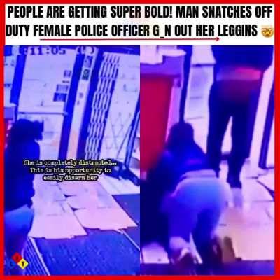 Women gets gun snatched from her leggings