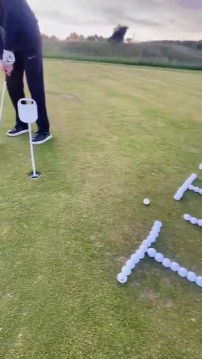 Just playing golf