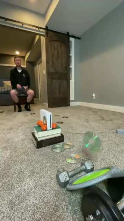 World’s first backboard disc ricochet