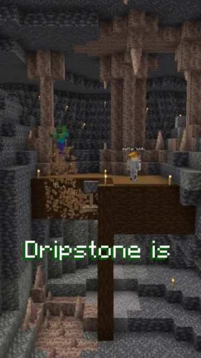 Watch out for stalactites