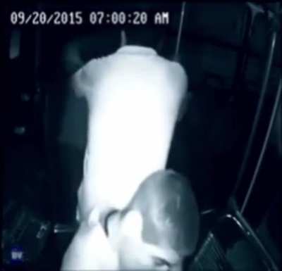 Brave boy with cerebral palsy defends bus driver from an assailant.