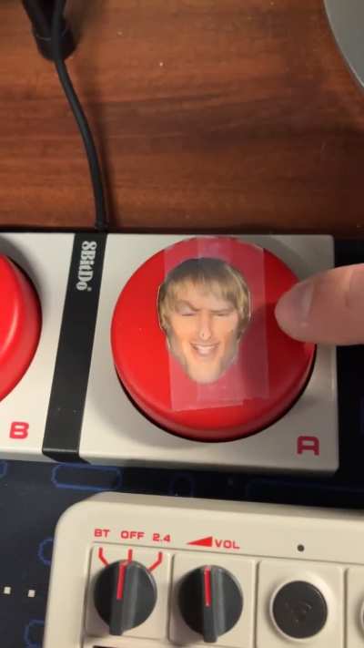 I made an Owen Wilson button