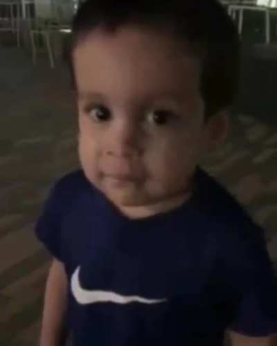 He's taking a shit!