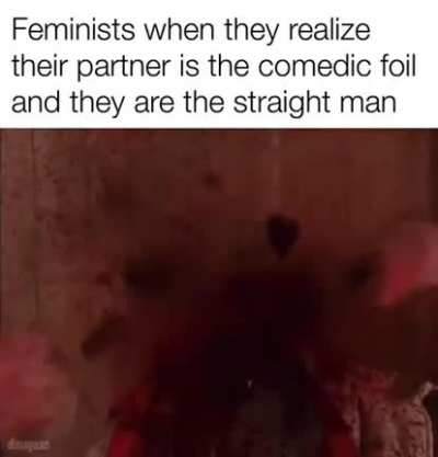 Feminists when they are the straight man
