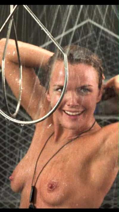One time I got so turned on watching Dina Meyer's shower scene in Starship Troopers with a friend that I snuck into the bathroom and jerked off right in the middle of the movie (1997)