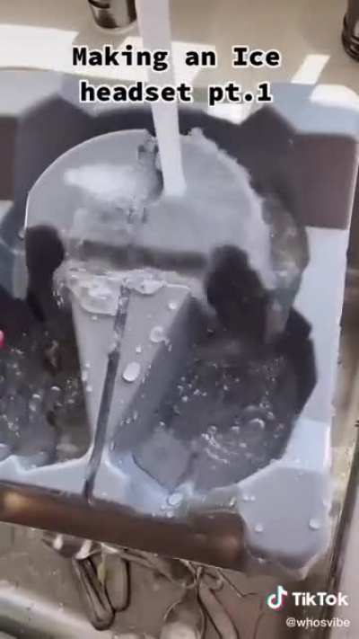 Making ice headphones