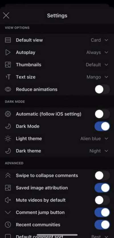 After multiple years of Reddit light-mode usage, one night, this night, I choose to become one with the darkness&hellip;