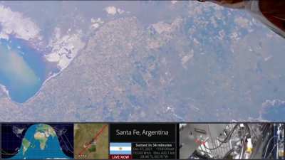 ISS pasando por 4 capitales de provincias - 07/12/2021