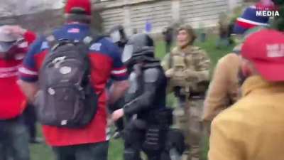 Trump supporters are also taking control outside the Capitol Building, forcing reinforcing police units away as they throw projectiles against them. The National Guard is being deployed to quell the uprising. Federal Alerts: FULL CURFEW IN DC.
