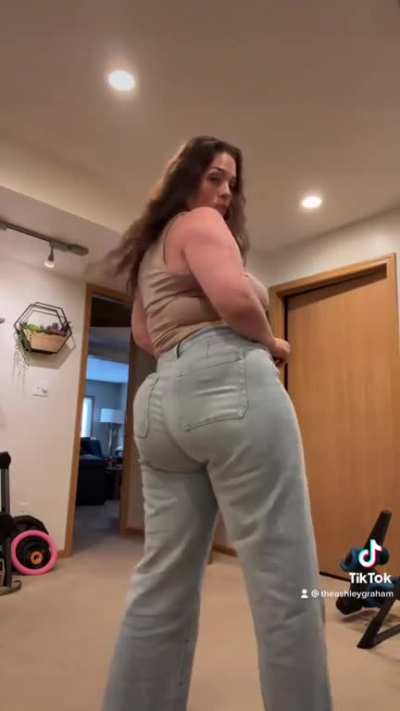 Jumping in jeans