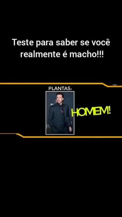 Teste pra ver se e macho