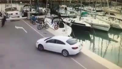 Forgetting to put handbrake on